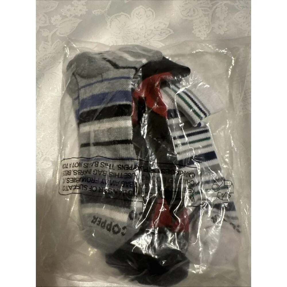 Tommie Copper Men's Set of 4 Ankle Compression Socks Basic - Medium 9-11.5